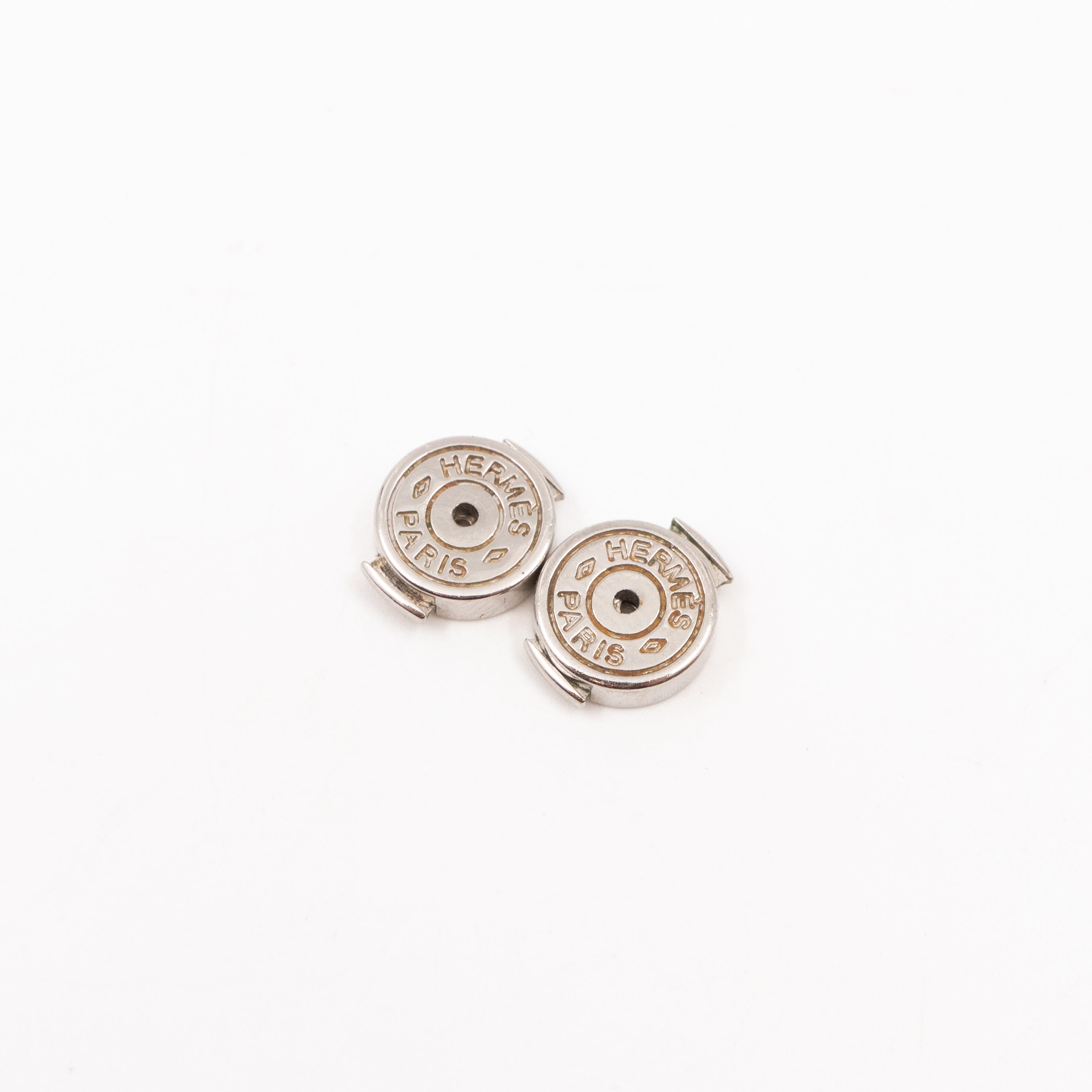Cage d'H Earrings White Palladium