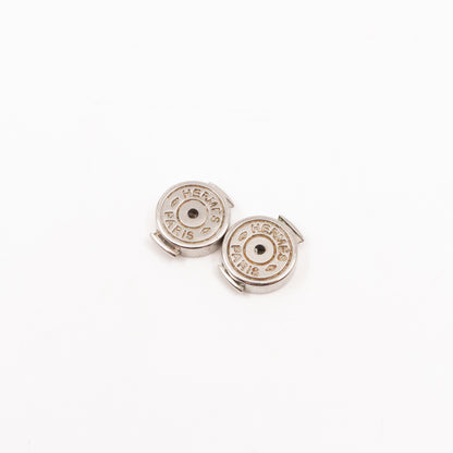 Cage d'H Earrings White Palladium