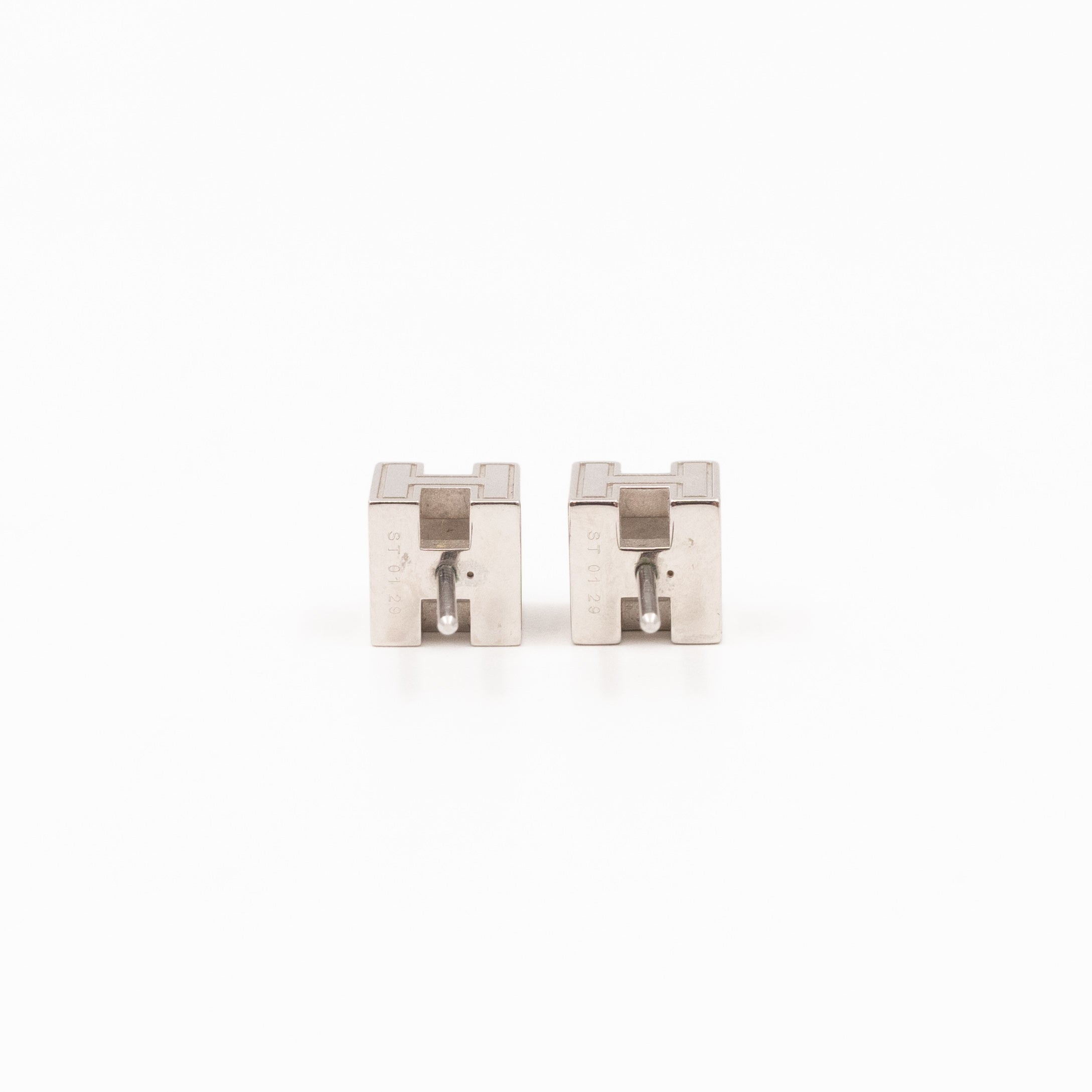 Cage d'H Earrings Black Palladium
