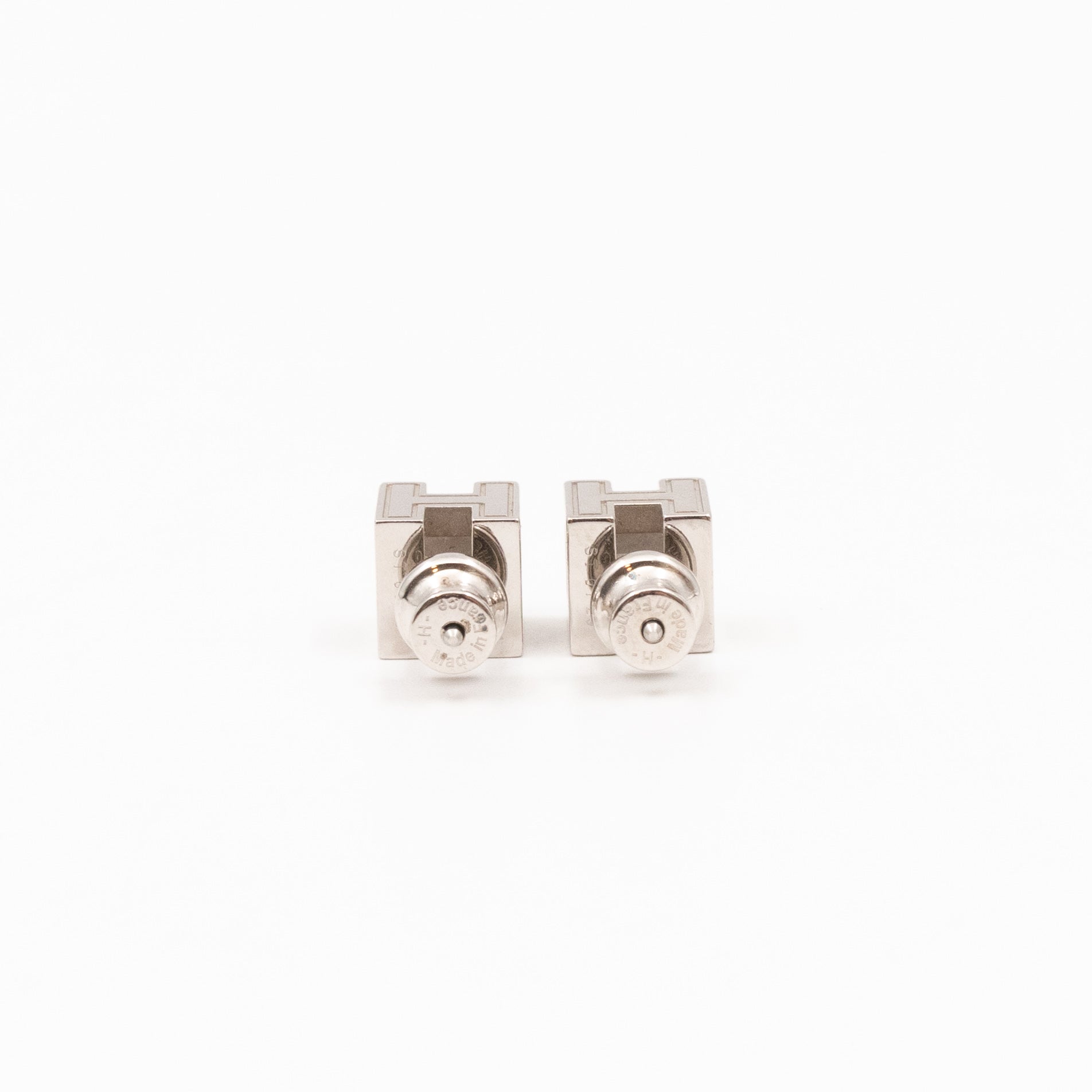 Cage d'H Earrings Black Palladium
