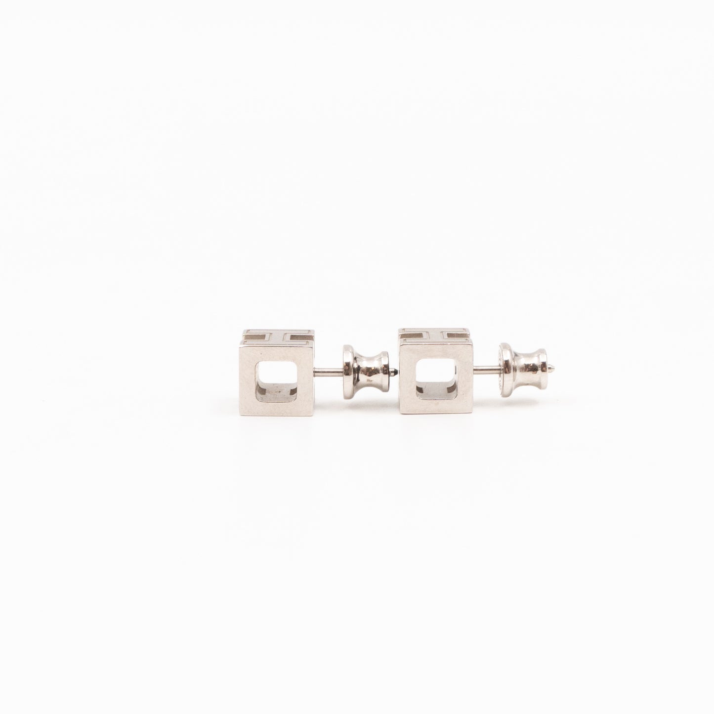 Cage d'H Earrings Black Palladium