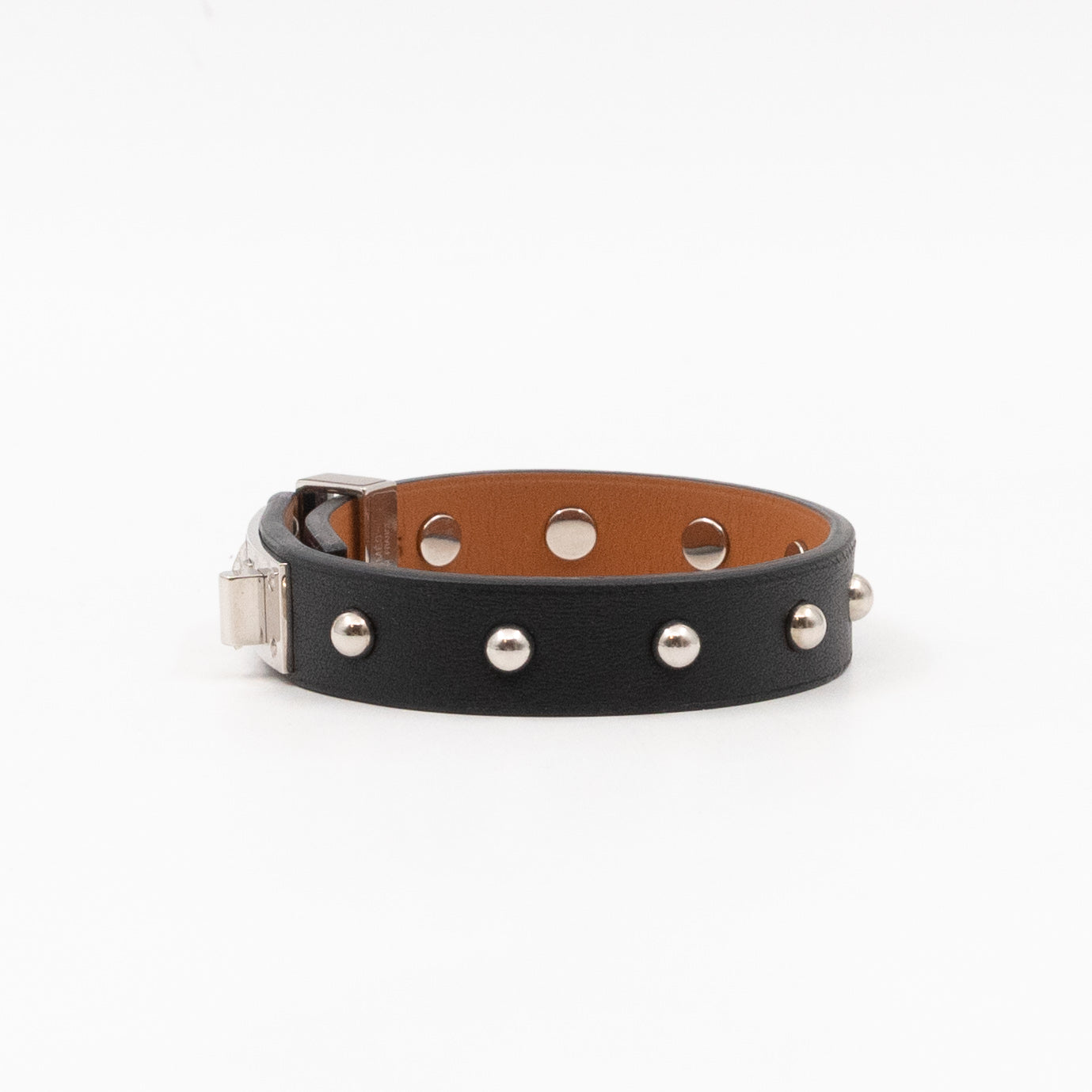 Swift Mini Black Studded Round Bracelet T2 Silver