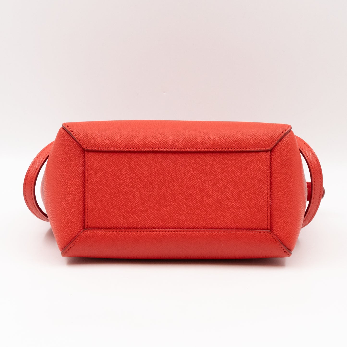 Nano Belt Bag Red Grained Leather