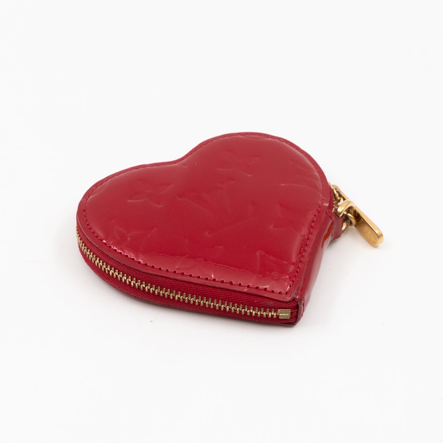 Heart Coin Purse Vernis Pomme d'Amour