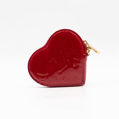 Heart Coin Purse Vernis Pomme d'Amour