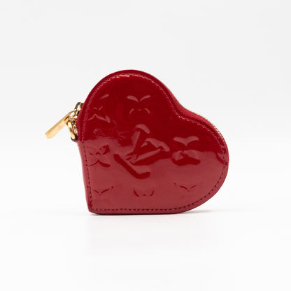 Heart Coin Purse Vernis Pomme d'Amour