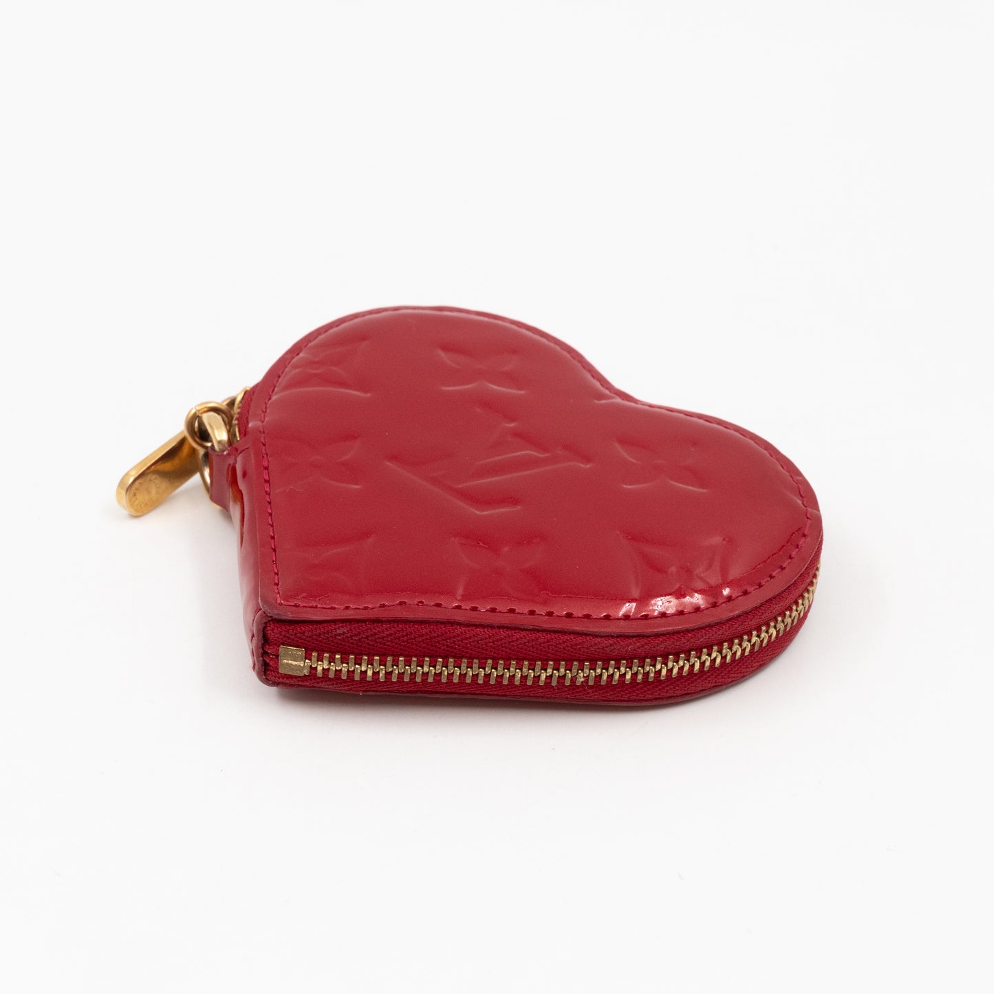 Heart Coin Purse Vernis Pomme d'Amour