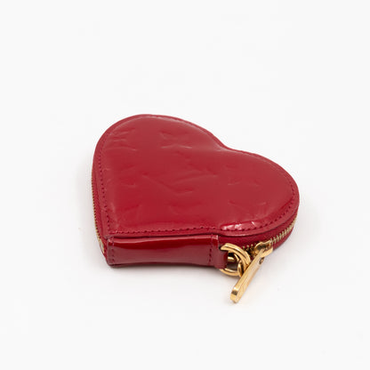 Heart Coin Purse Vernis Pomme d'Amour