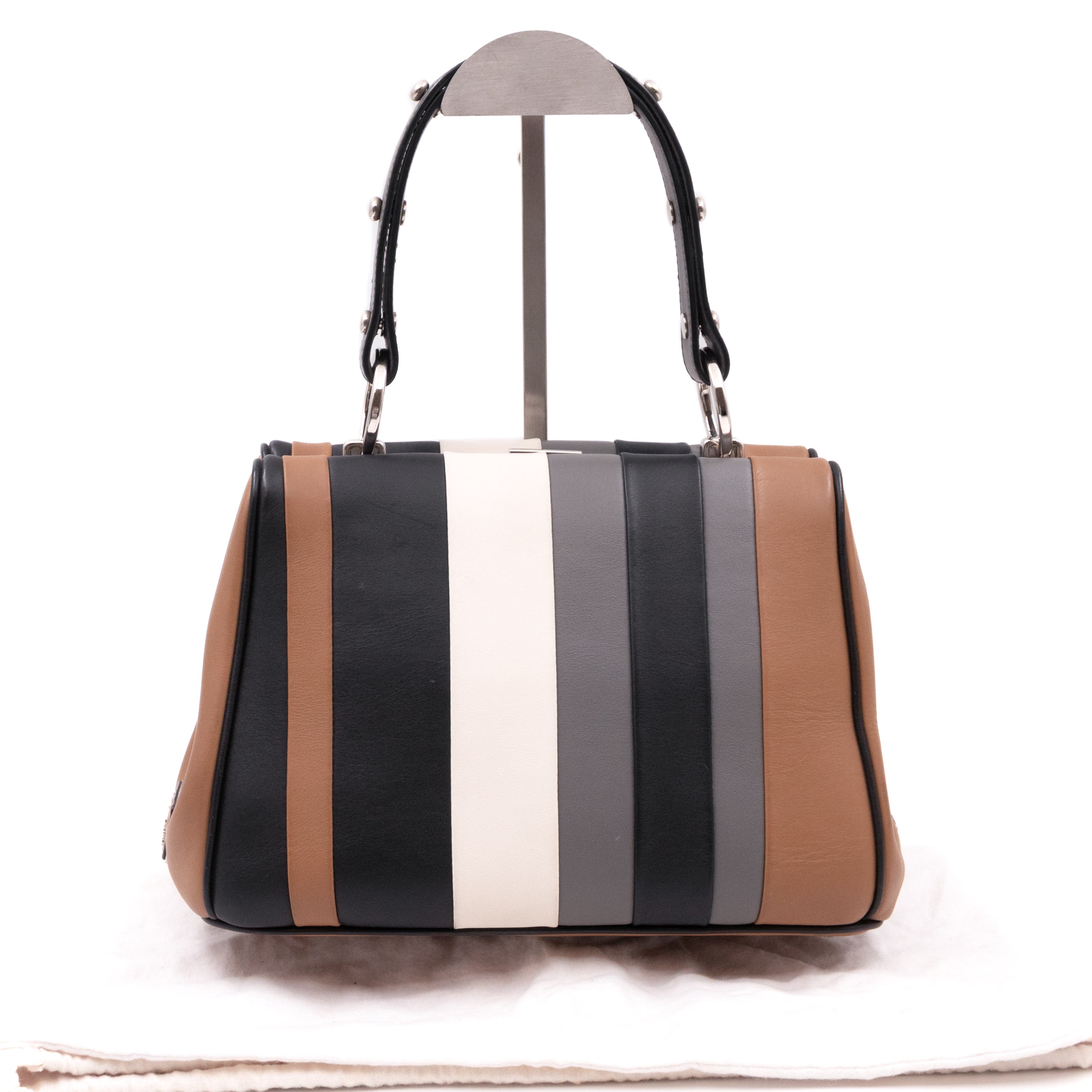 Baiadera Frame Bag Brown & Black Leather