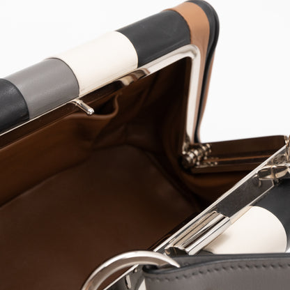 Baiadera Frame Bag Brown & Black Leather