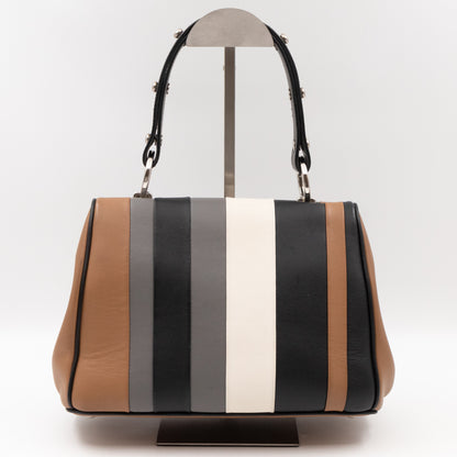 Baiadera Frame Bag Brown & Black Leather