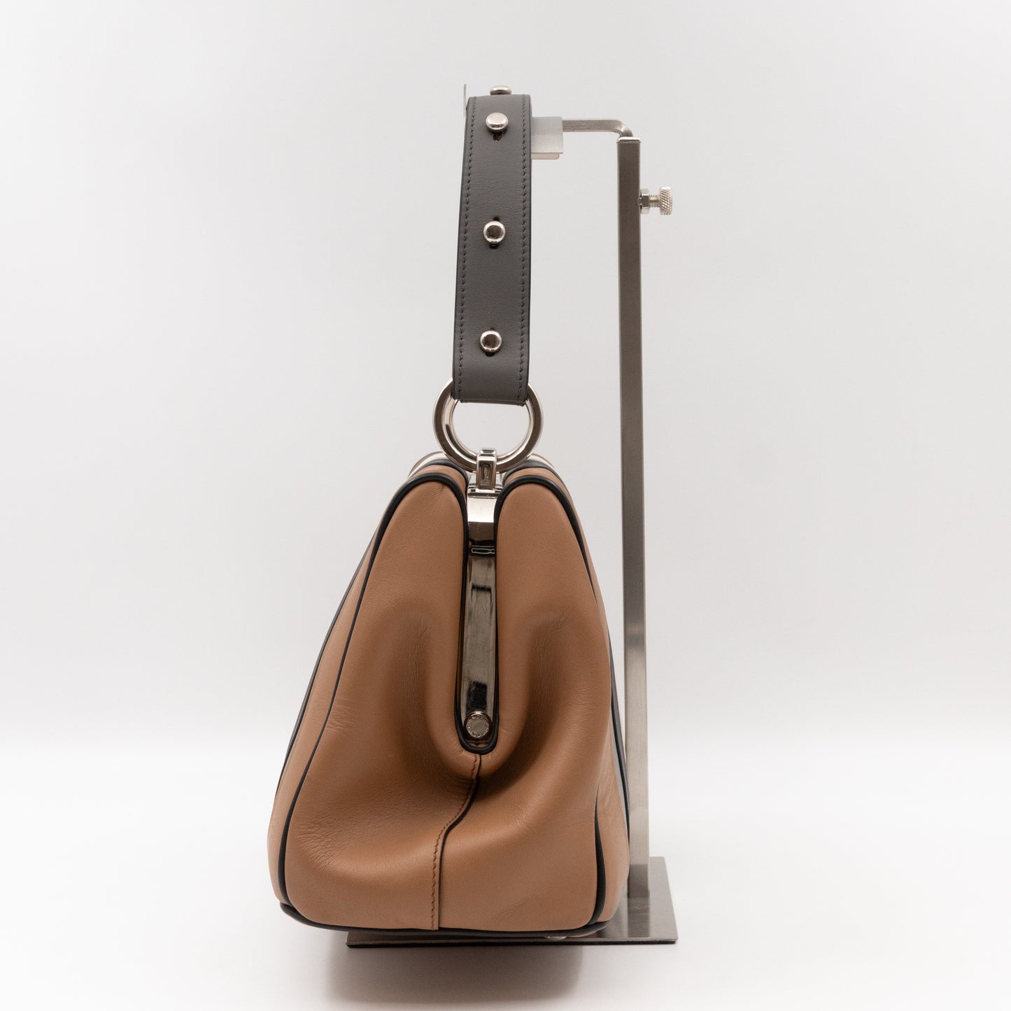 Baiadera Frame Bag Brown & Black Leather