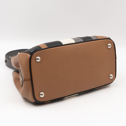 Baiadera Frame Bag Brown & Black Leather