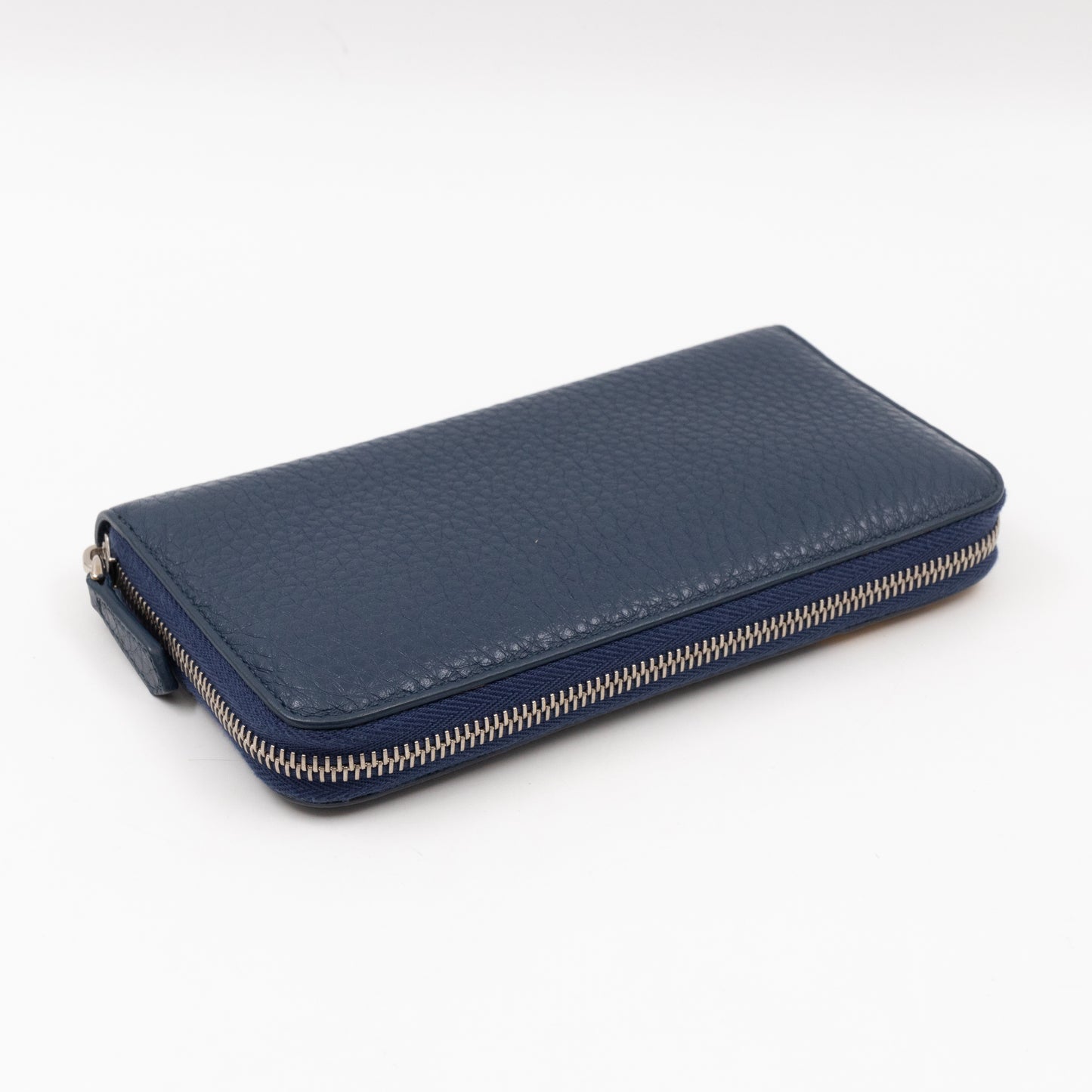 Signature Continental Zip Around Wallet Blue