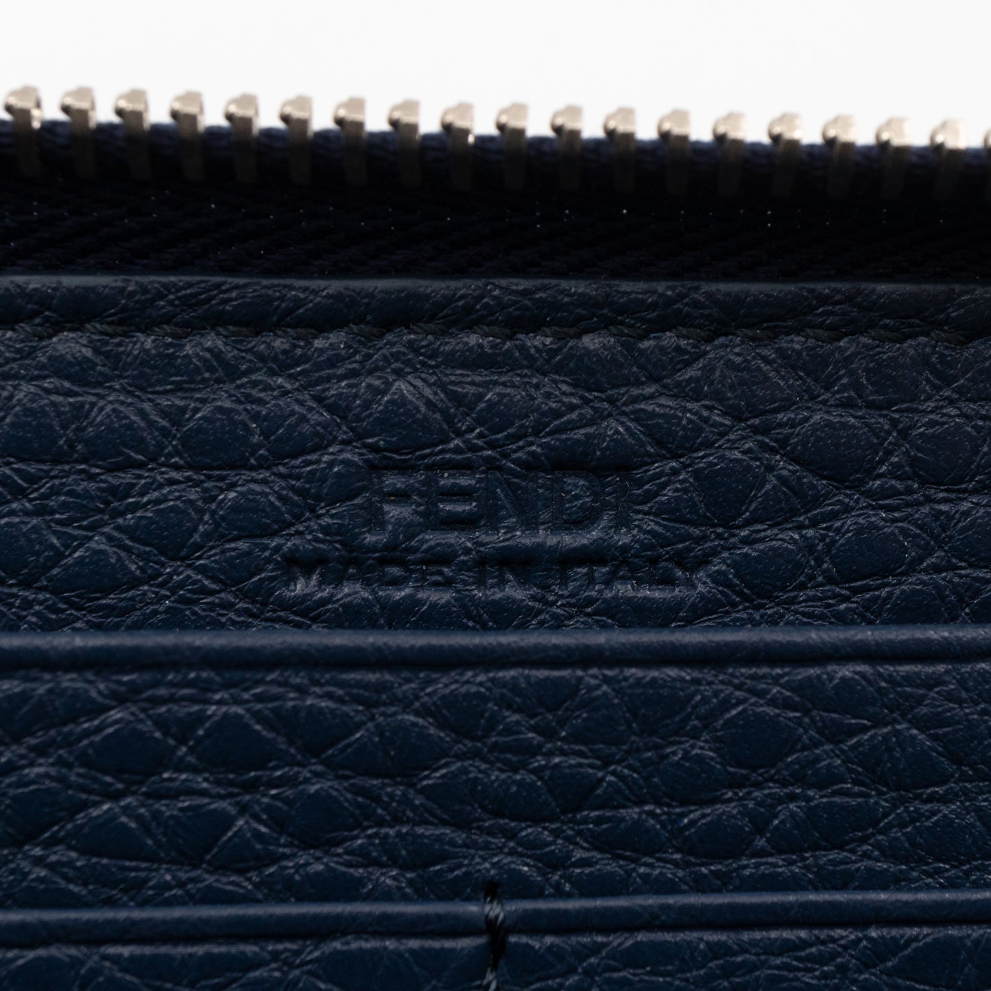 Signature Continental Zip Around Wallet Blue