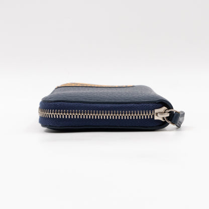 Signature Continental Zip Around Wallet Blue