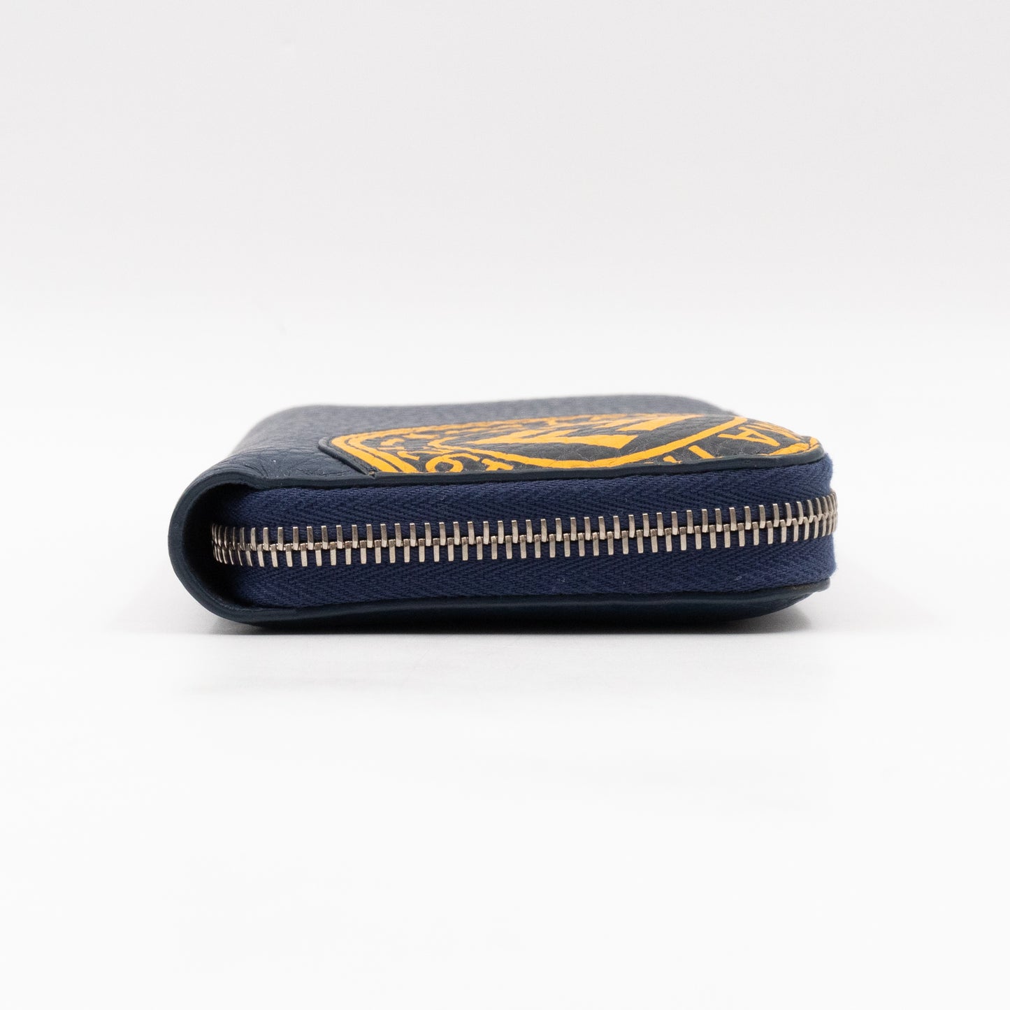 Signature Continental Zip Around Wallet Blue