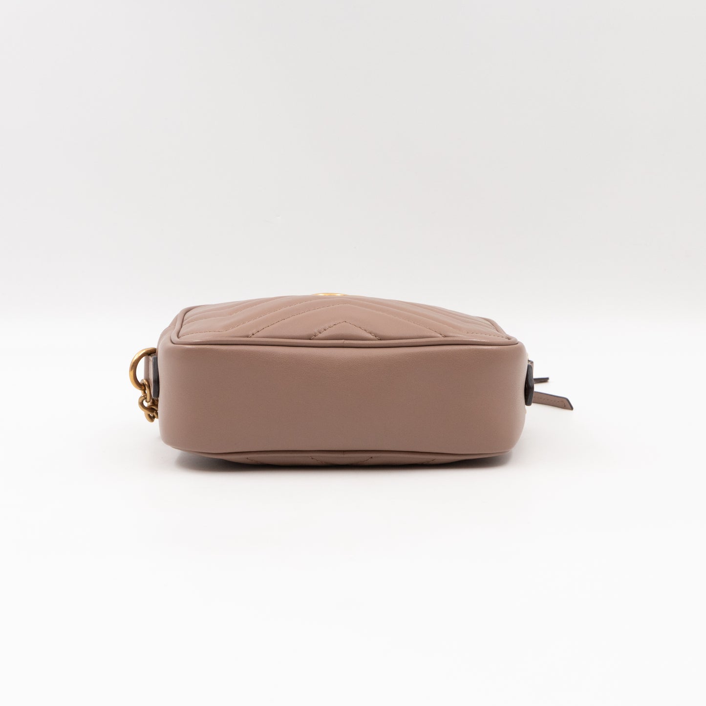 GG Marmont Mini Camera Bag Rose Beige Leather