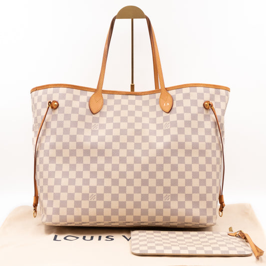 Neverfull GM with Pochette Damier Azur