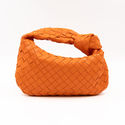 Jodie Mini Intrecciato Orange Leather