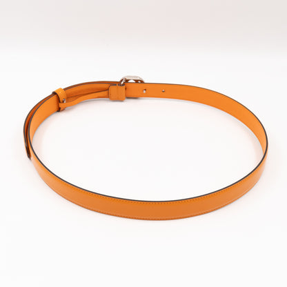 Interlocking G Buckle Belt Orange Patent Leather 95/38