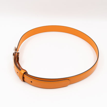 Interlocking G Buckle Belt Orange Patent Leather 95/38