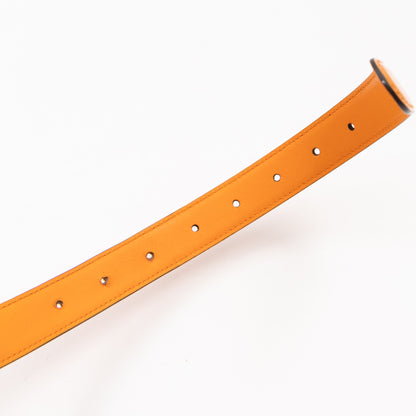 Interlocking G Buckle Belt Orange Patent Leather 95/38