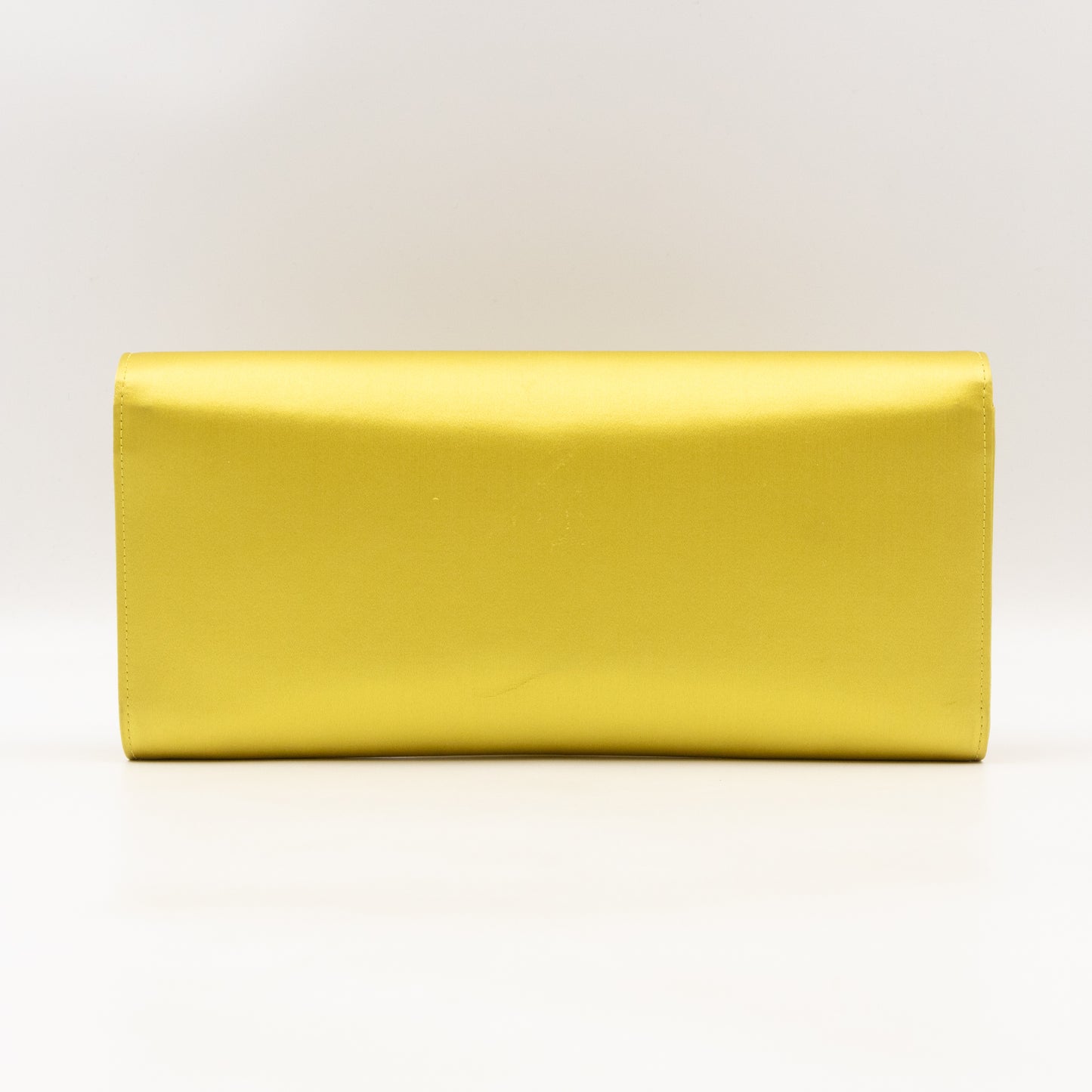 Broadway Clutch Yellow Satin with Crystals