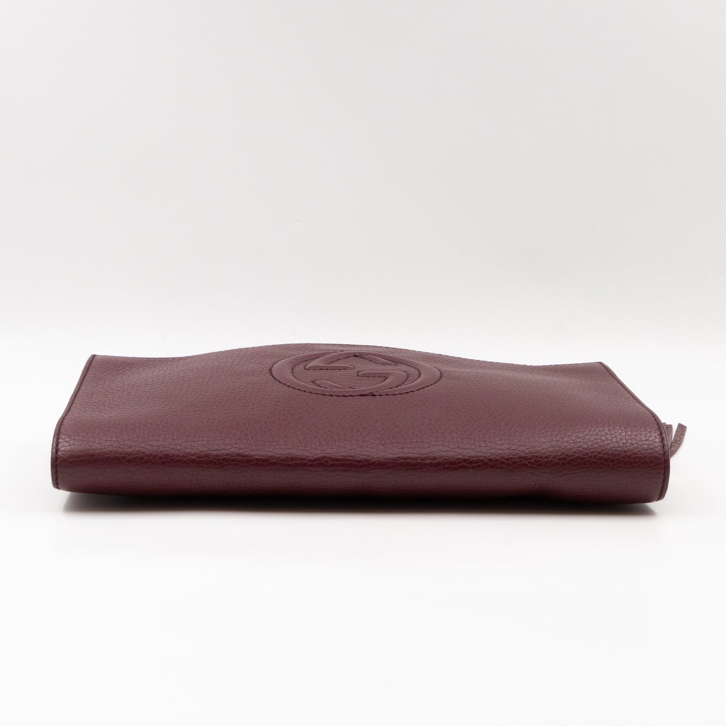 Soho Clutch Burgundy Leather