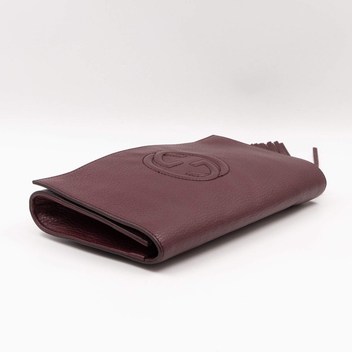 Soho Clutch Burgundy Leather