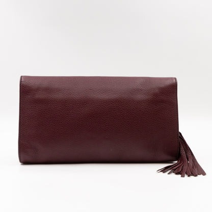 Soho Clutch Burgundy Leather