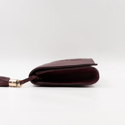 Soho Clutch Burgundy Leather