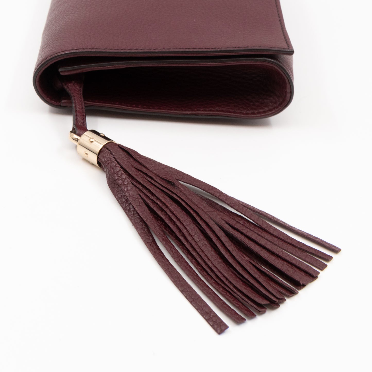 Soho Clutch Burgundy Leather