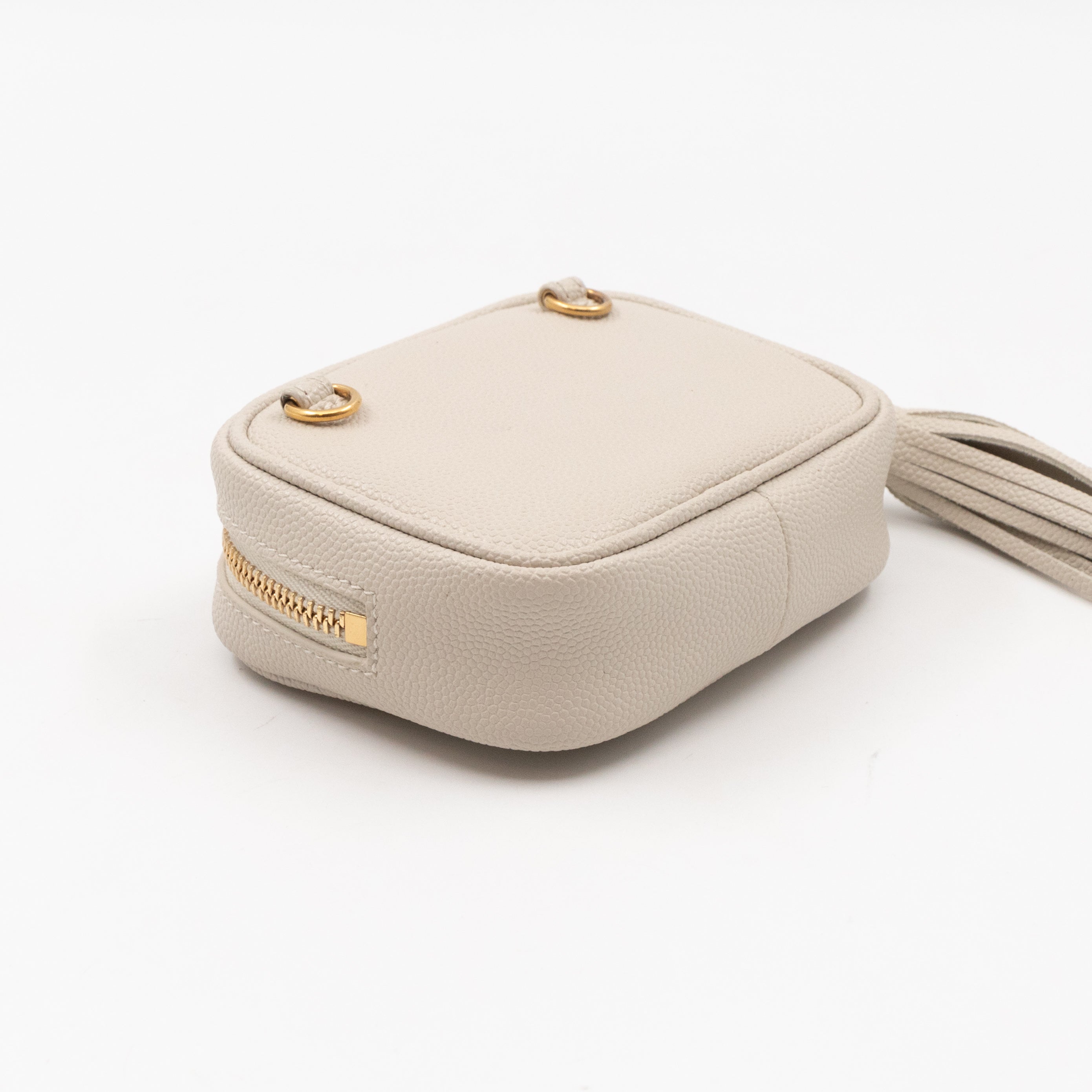 Lou Nano Cream White Grained Leather