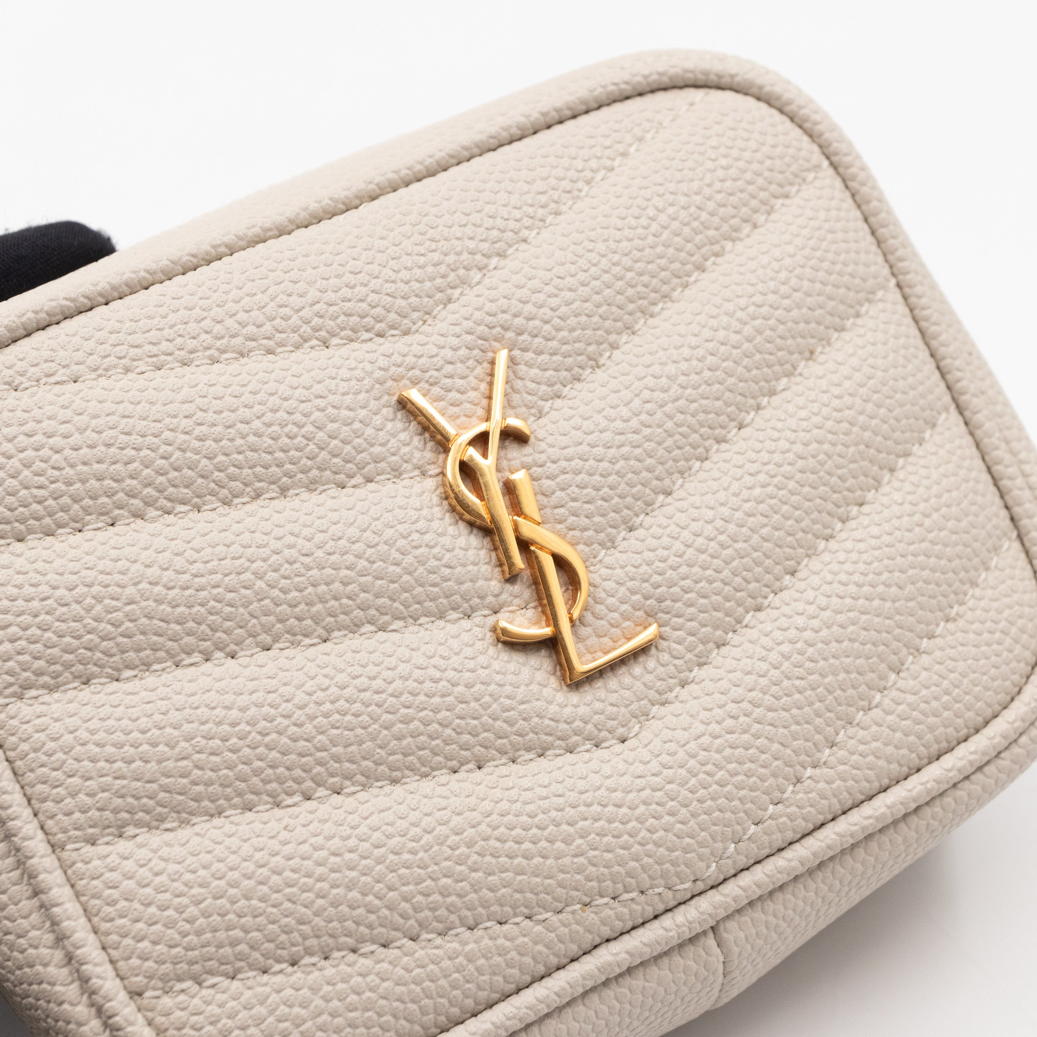 Lou Nano Cream White Grained Leather