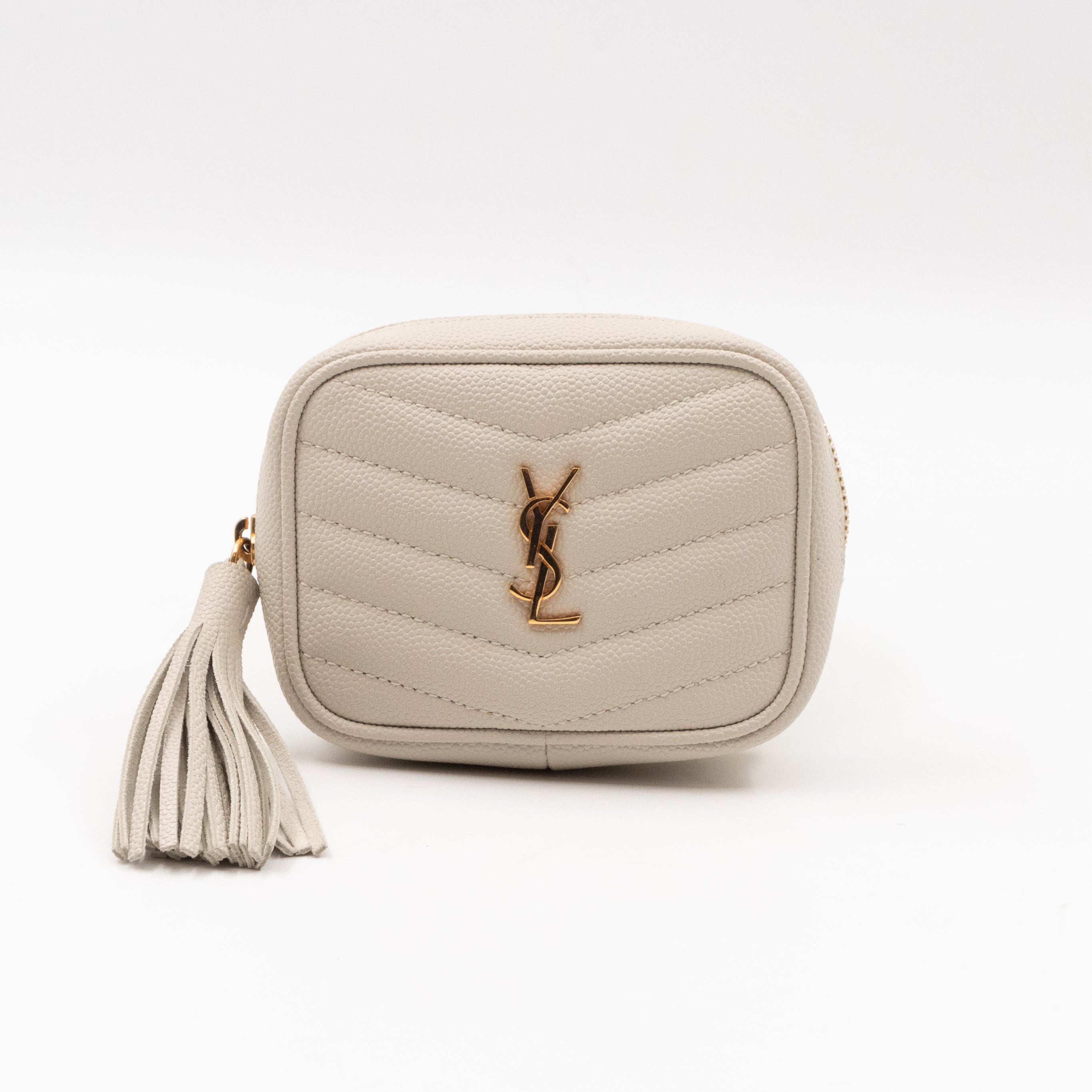 Lou Nano Cream White Grained Leather