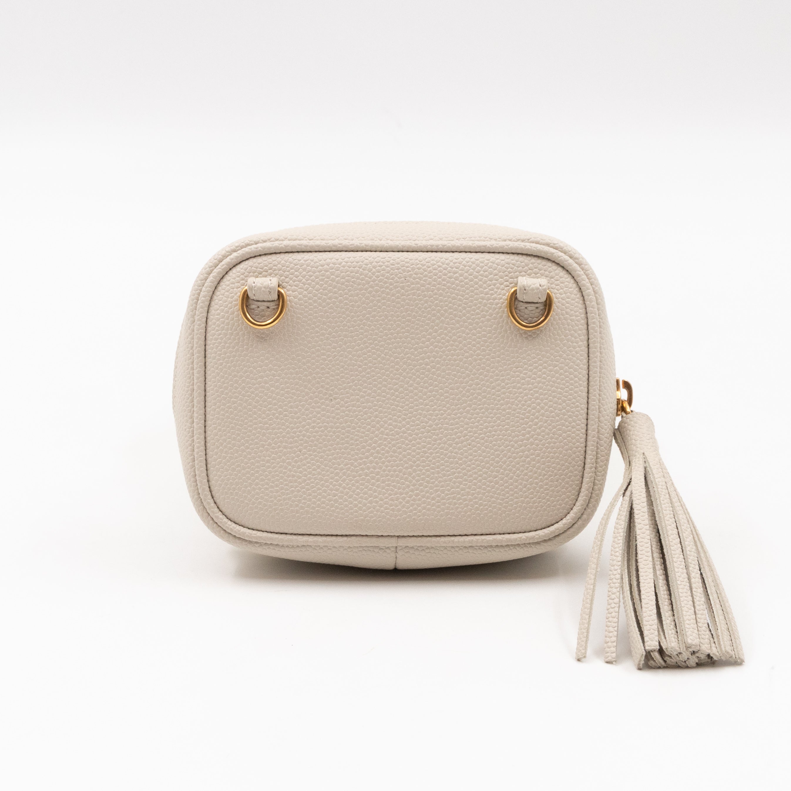 Lou Nano Cream White Grained Leather