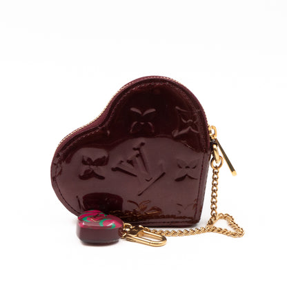 Heart Coin Purse Vernis Rouge Fauviste