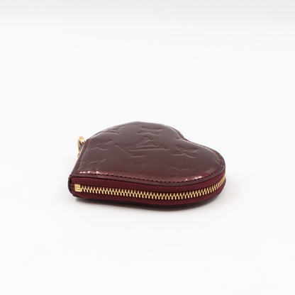 Heart Coin Purse Vernis Rouge Fauviste