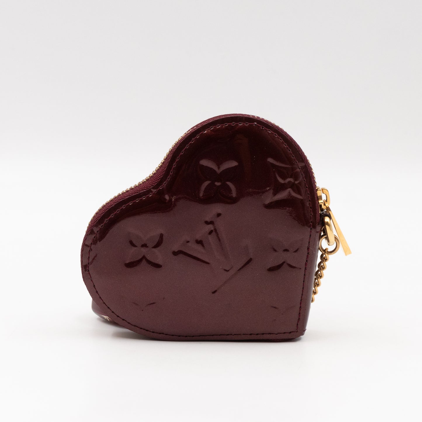 Heart Coin Purse Vernis Rouge Fauviste