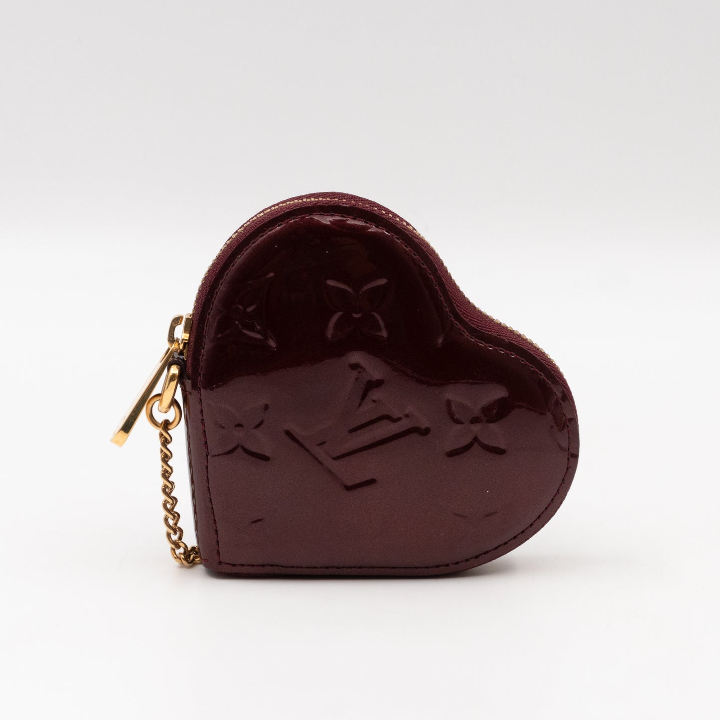 Heart Coin Purse Vernis Rouge Fauviste