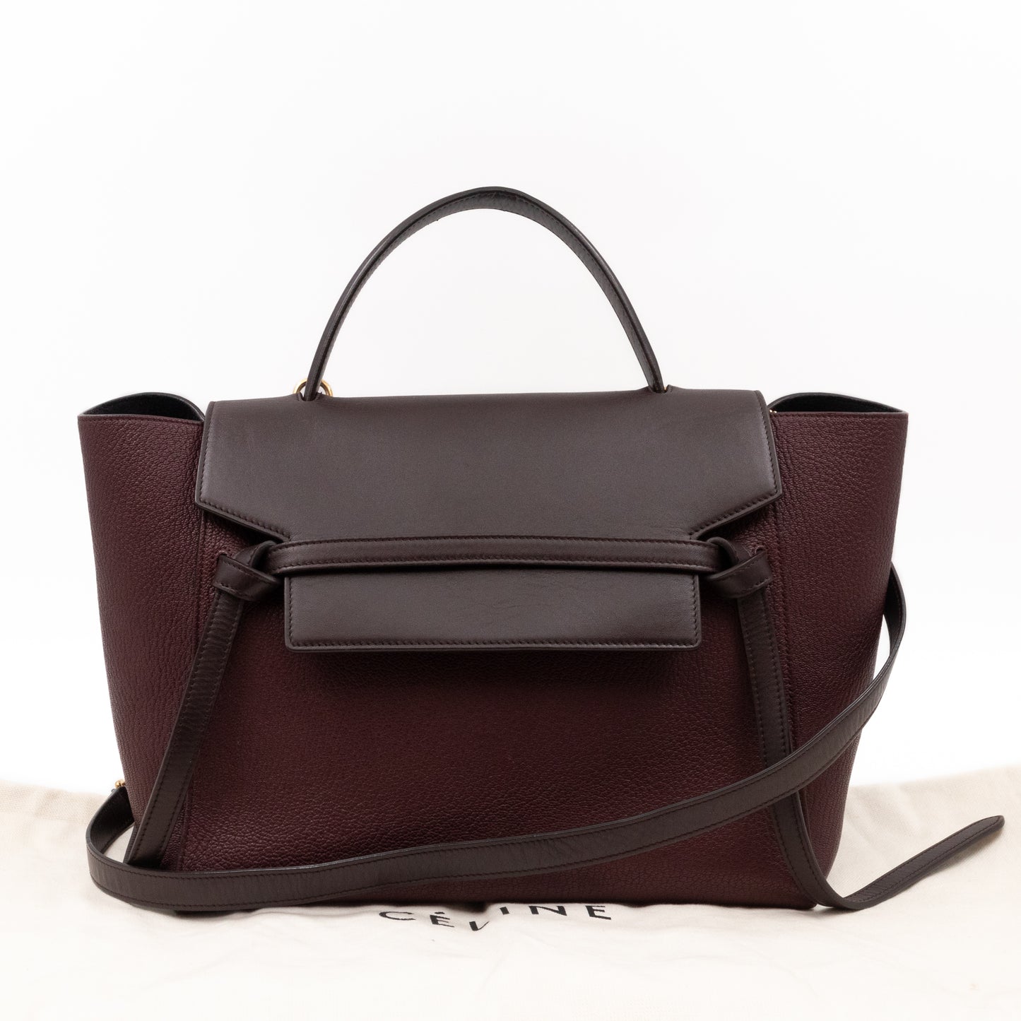 Mini Belt Bag Burgundy Leather