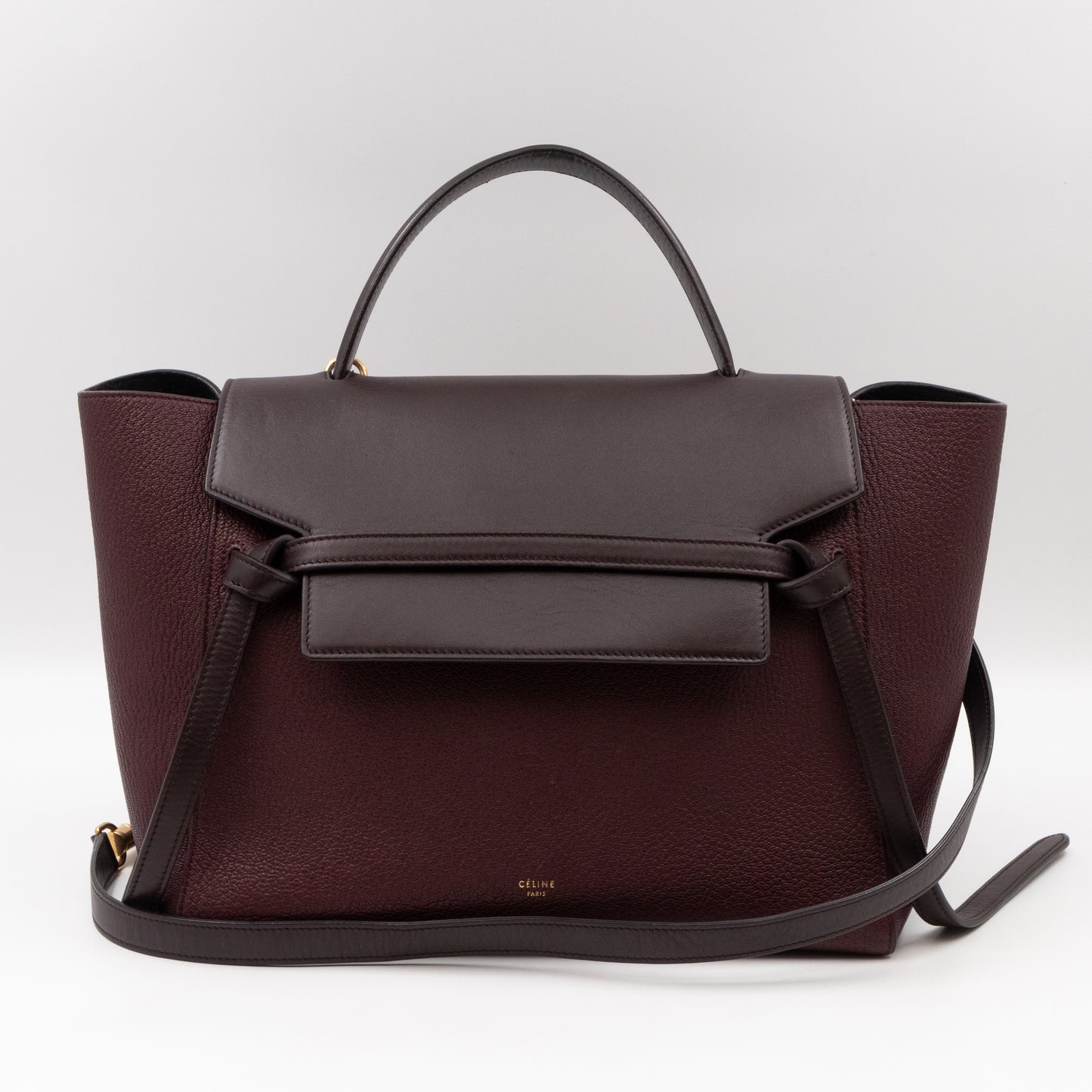 Mini Belt Bag Burgundy Leather