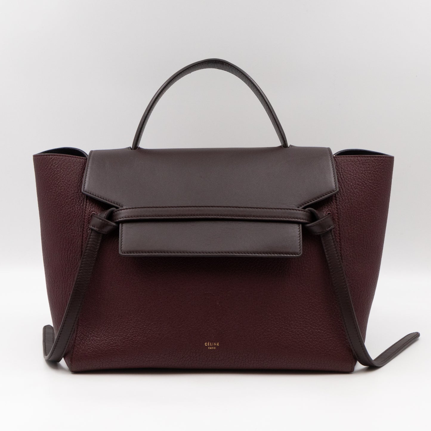 Mini Belt Bag Burgundy Leather