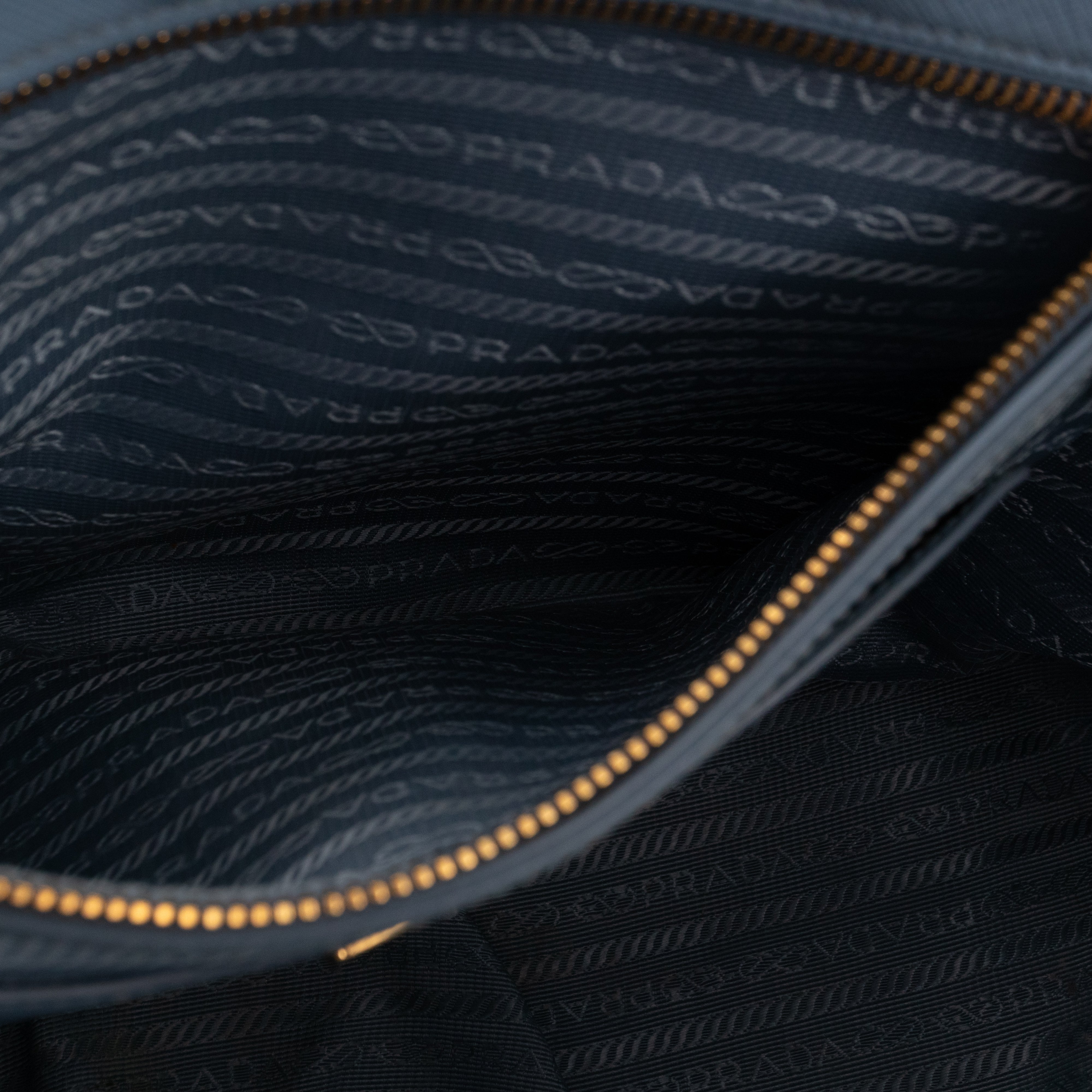 Galleria Large Double Zip Astral Blue Saffiano Leather