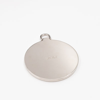 Sicily Medium Black & White Polka Dots Leather