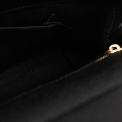 Sicily Medium Black & White Polka Dots Leather