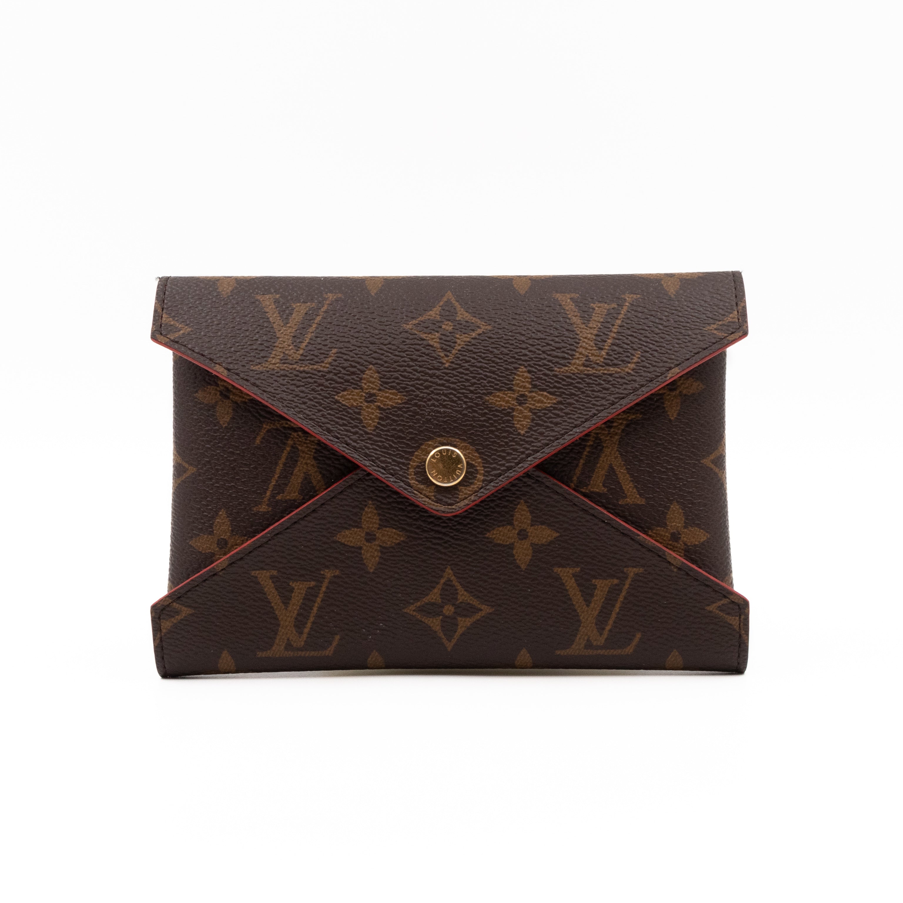 Pochette Kirigami Medium Monogram Red
