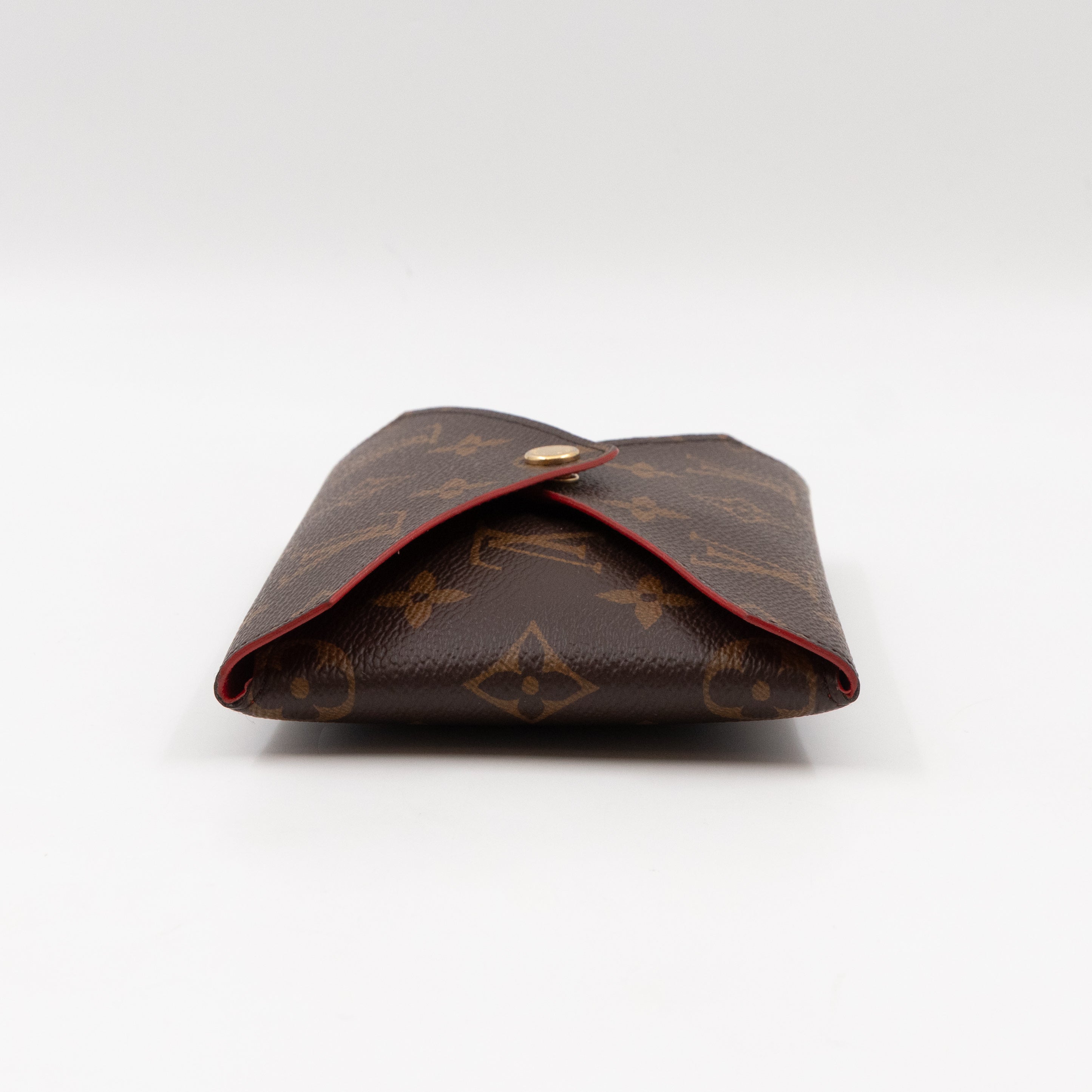Pochette Kirigami Medium Monogram Red