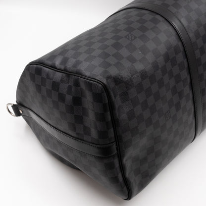 Keepall 55 Bandouliere Damier Graphite